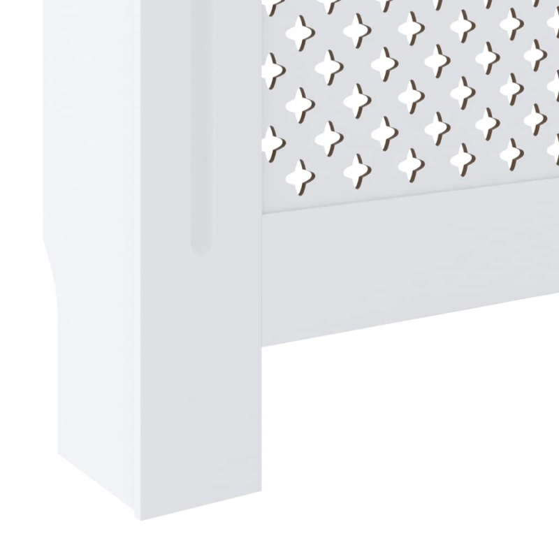 vidaXL radiatora pārsegs, balts MDF, 205 cm