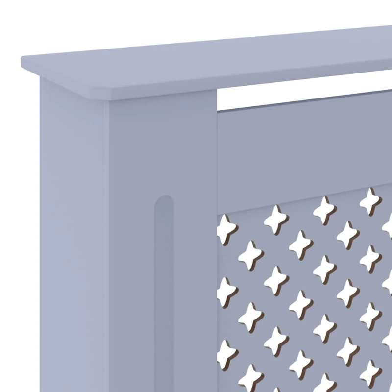 vidaXL radiatora pārsegs, pelēks MDF, 205 cm