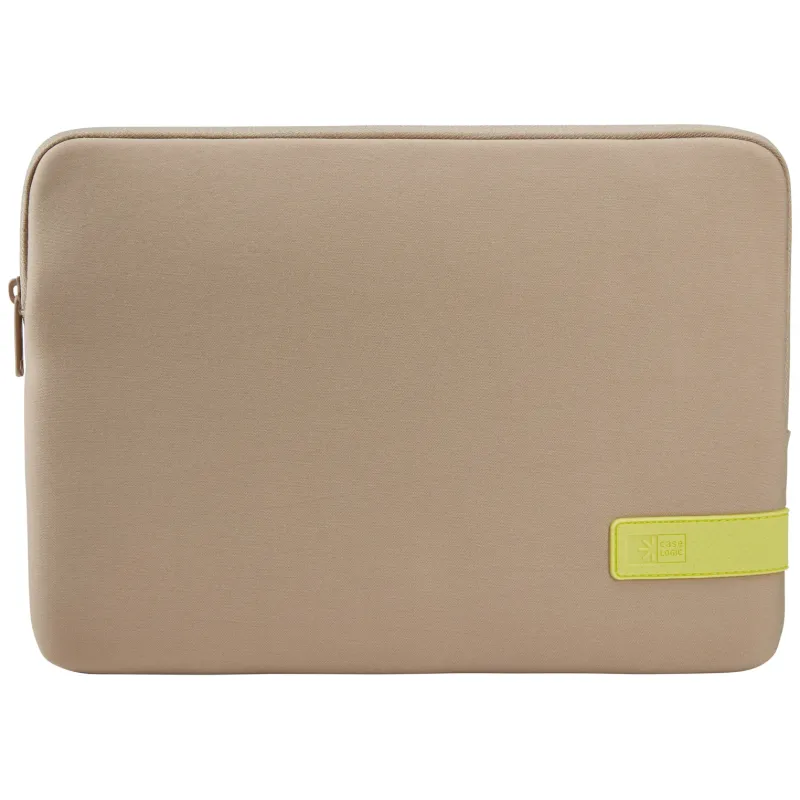 Case Logic 4694 Reflect Laptop Sleeve 14 REFPC-114 Plaza Taupe-Sun-Lime