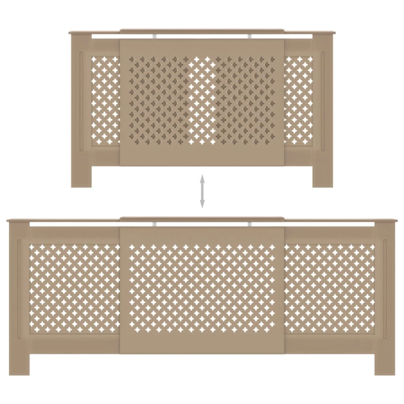 vidaXL radiatora pārsegs, MDF, 205 cm