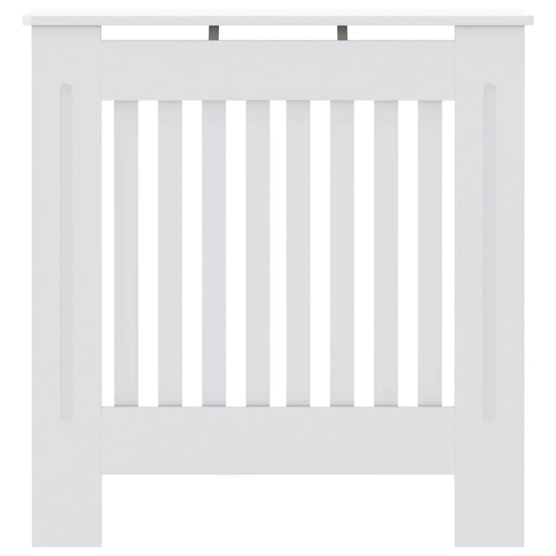vidaXL radiatora pārsegs, balts MDF, 78 cm