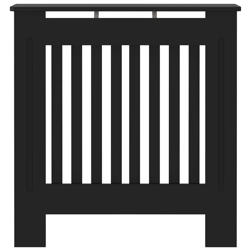 vidaXL radiatora pārsegs, melns MDF, 78 cm
