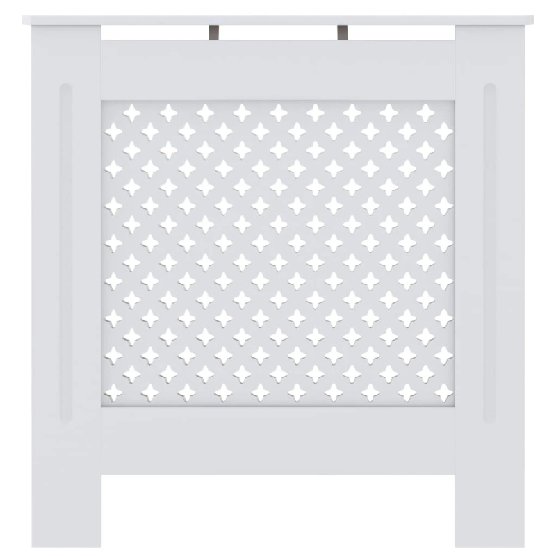 vidaXL radiatora pārsegs, balts MDF, 78 cm