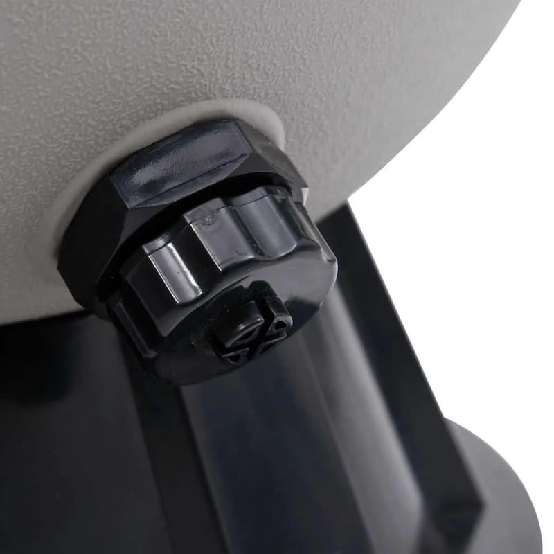 vidaXL baseina smilšu filtrs ar 6 pozīciju vārstu, pelēks