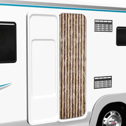 vidaXL kukaiņu aizkars, bēšs un gaiši brūns, 56x200 cm, šenils