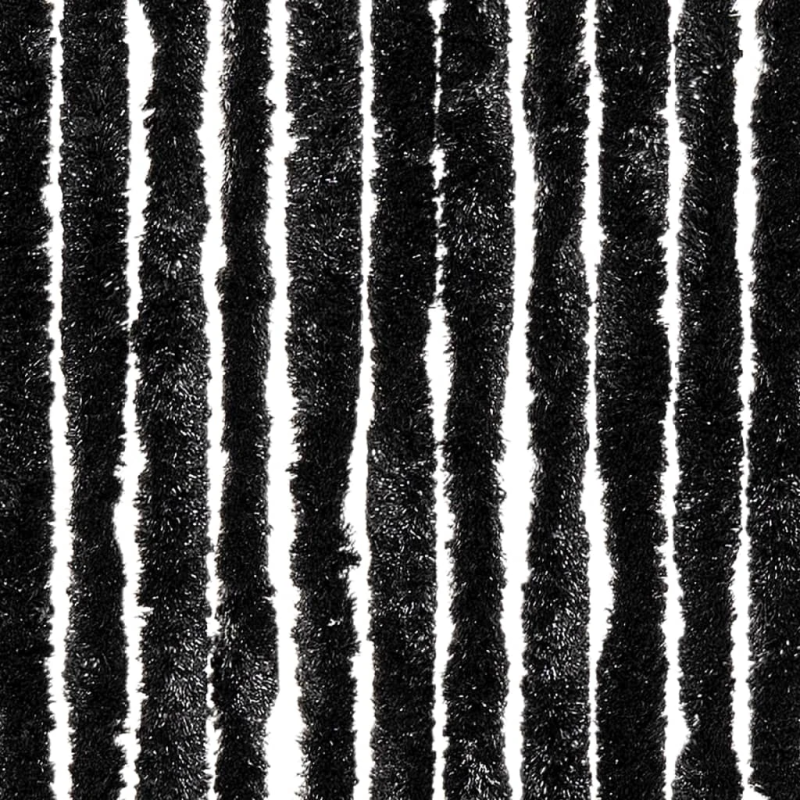 vidaXL kukaiņu aizkars, pelēks, 90x200 cm, šenils