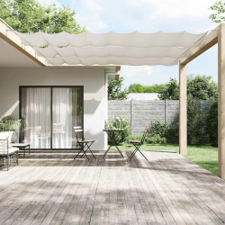 vidaXL vertikāla markīze, balta, 140x600 cm, Oksfordas audums