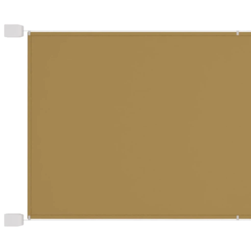 vidaXL vertikāla markīze, bēša, 140x270 cm, Oksfordas audums
