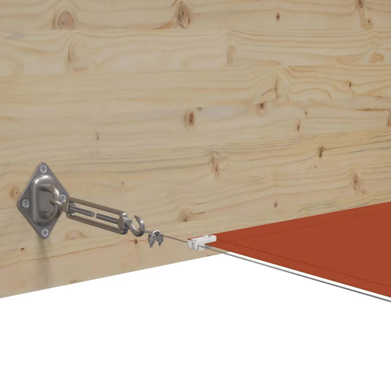 vidaXL vertikāla markīze, sarkanbrūna, 60x800 cm, Oksfordas audums