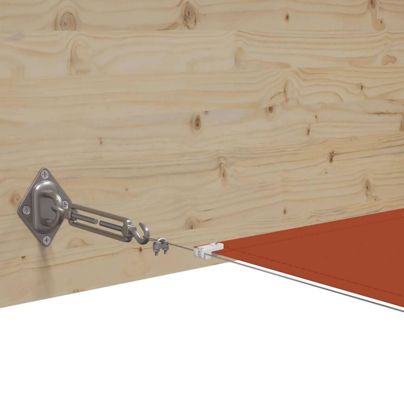 vidaXL vertikāla markīze, sarkanbrūna, 60x1000 cm, Oksfordas audums