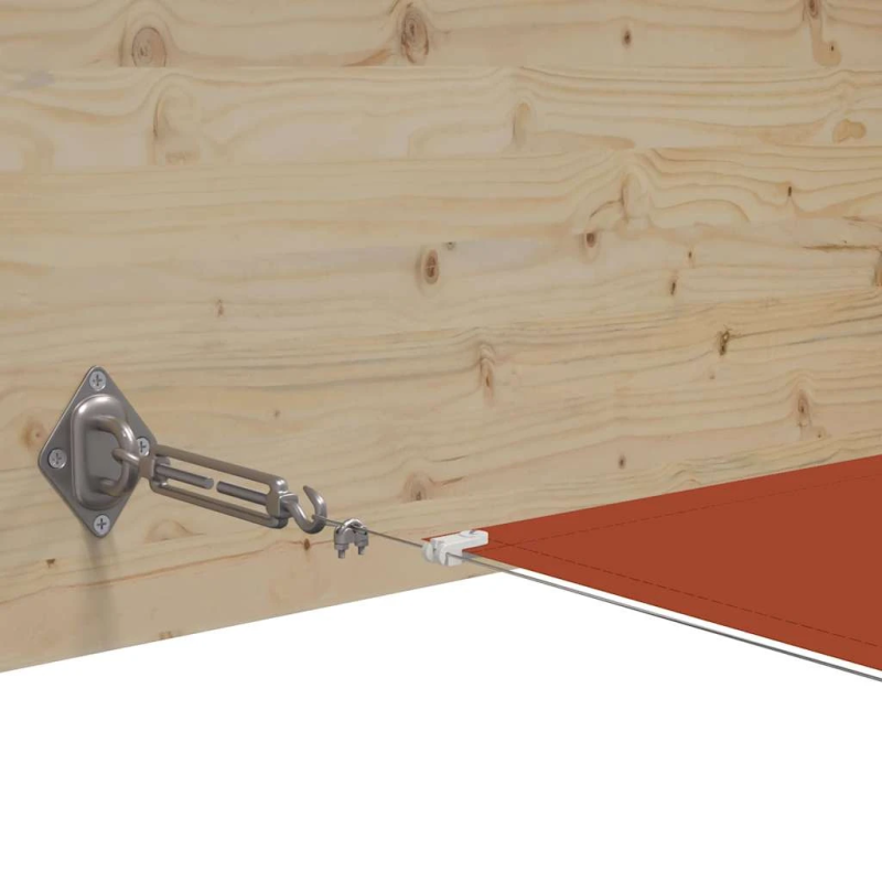 vidaXL vertikāla markīze, sarkanbrūna, 140x800 cm, Oksfordas audums