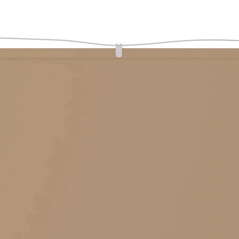 vidaXL vertikāla markīze, pelēkbrūna, 140x420 cm, Oksfordas audums
