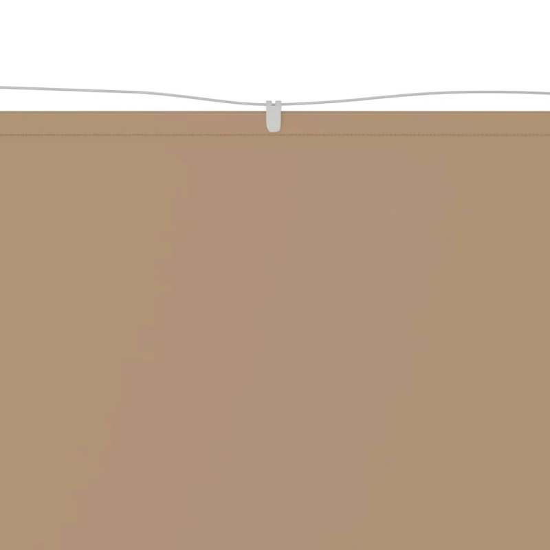 vidaXL vertikāla markīze, pelēkbrūna, 140x600 cm, Oksfordas audums
