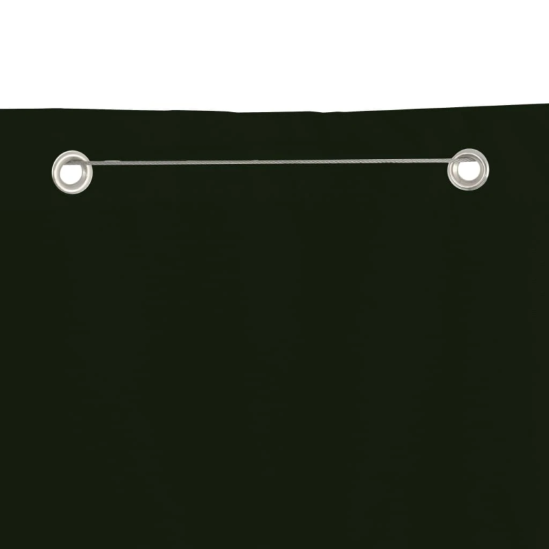 vidaXL balkona aizslietnis, 140x240 cm, tumši zaļš oksforda audums