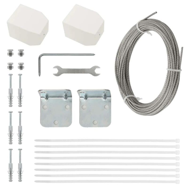 vidaXL balkona aizslietnis, 80x240 cm, sarkans oksforda audums