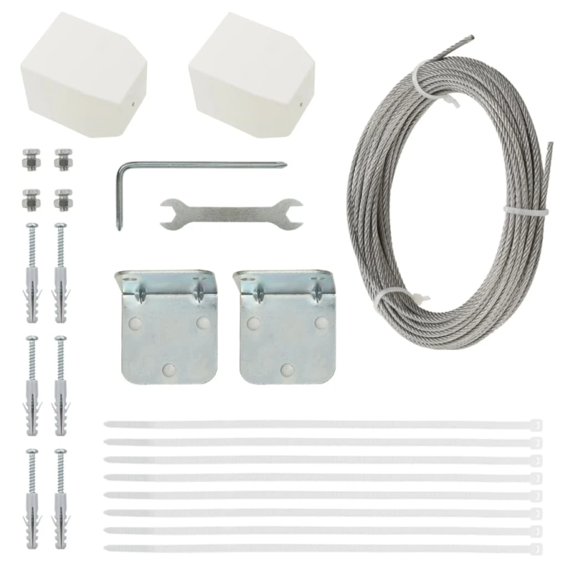 vidaXL balkona aizslietnis, 140x240 cm, sarkans oksforda audums