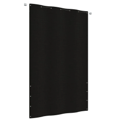 vidaXL balkona aizslietnis, 140x240 cm, melns oksforda audums