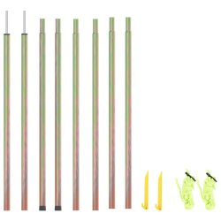 vidaXL saulessarga kāti, 2 gab., 200 cm, cinkots tērauds