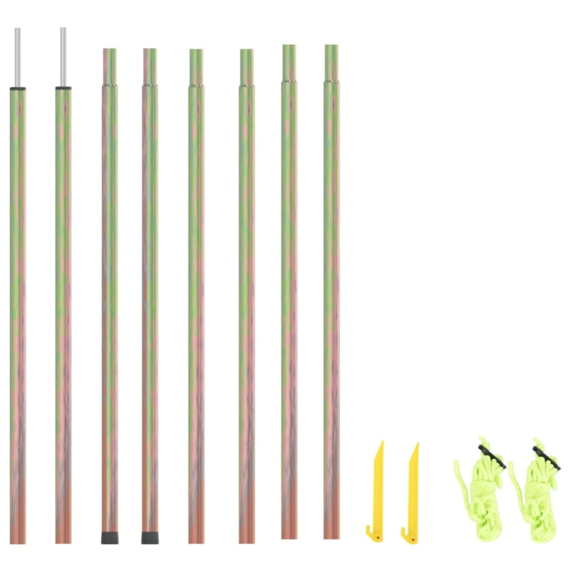 vidaXL saulessarga kāti, 2 gab., 200 cm, cinkots tērauds