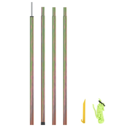 vidaXL saulessarga kāts, 250 cm, cinkots tērauds