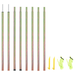 vidaXL saulessarga kāti, 2 gab., 250 cm, cinkots tērauds