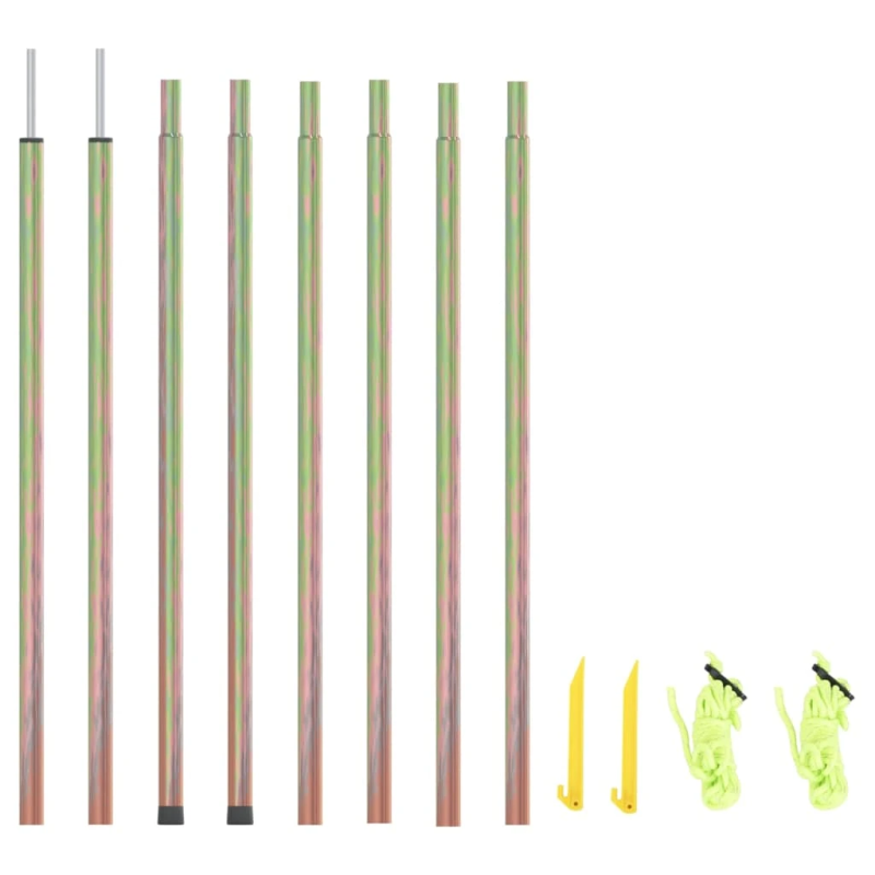 vidaXL saulessarga kāti, 2 gab., 250 cm, cinkots tērauds