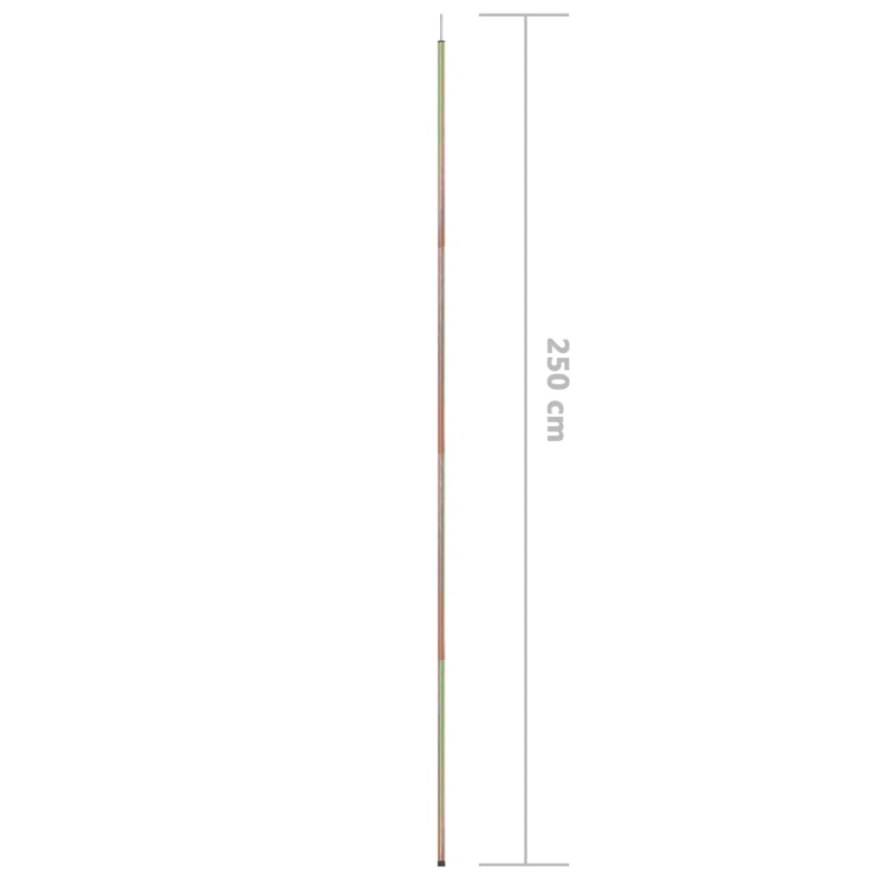 vidaXL saulessarga kāti, 2 gab., 250 cm, cinkots tērauds