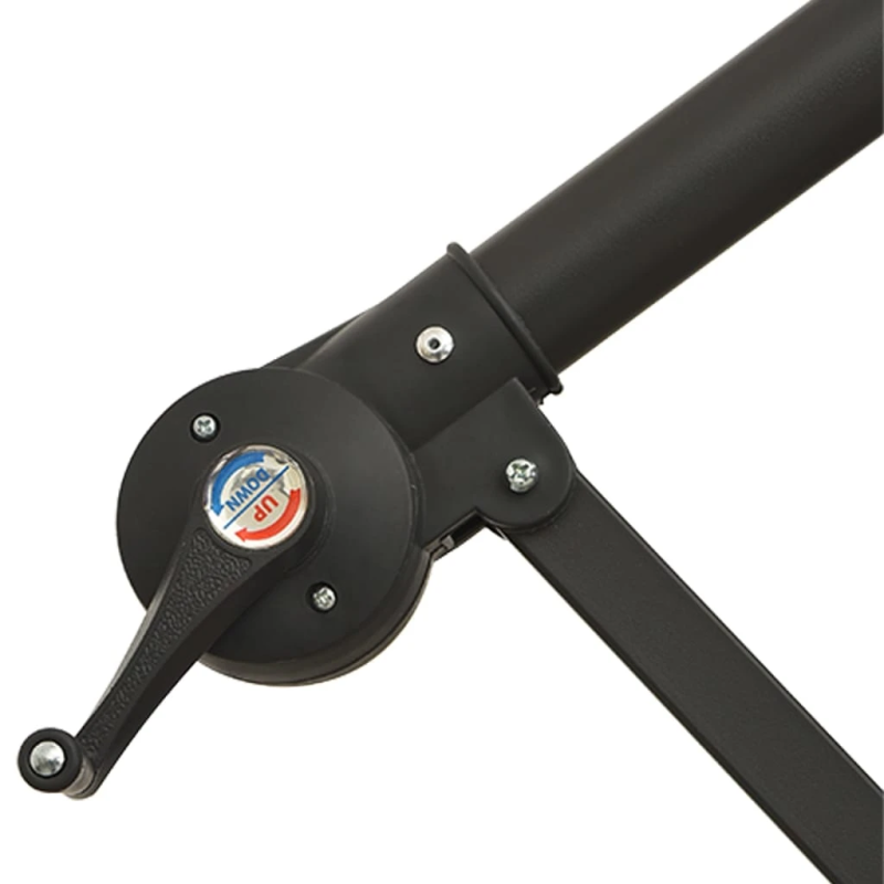 vidaXL saulessargs ar LED gaismām, 350 cm, sarkanbrūns