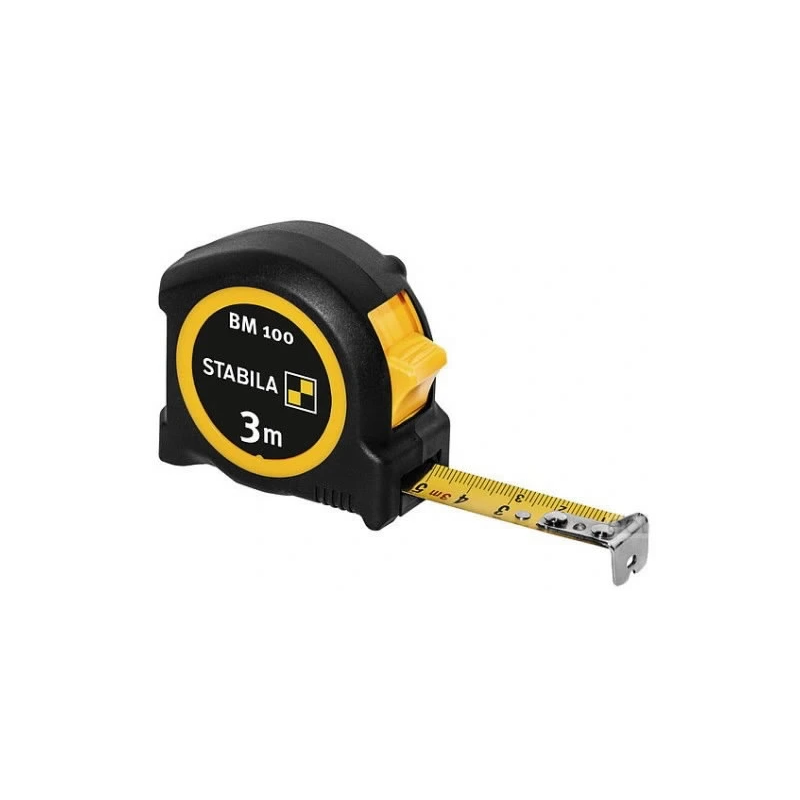 STABILA BM 100 pocket tape, metric scale 16 mm x 3m, Stabila