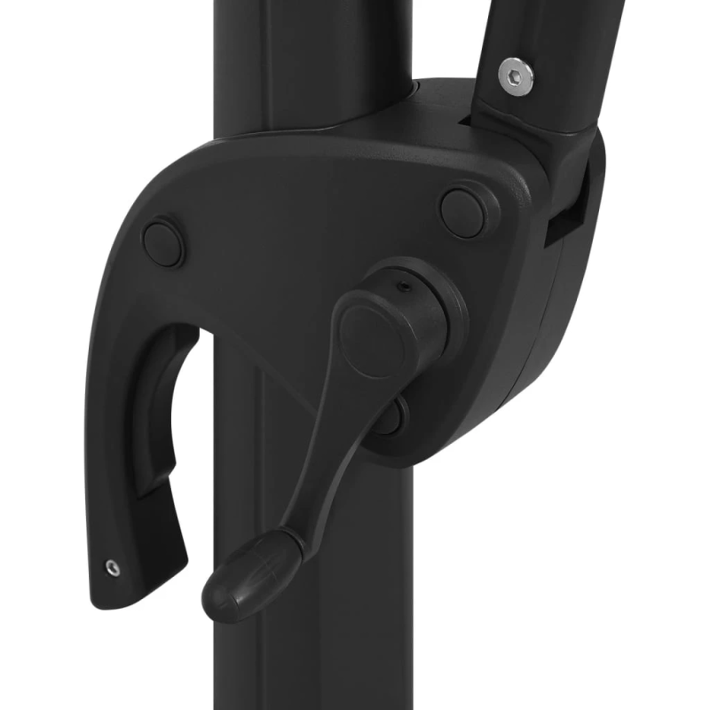 vidaXL 4-līmeņu saulessargs ar alumīnija kātu, 250x250 cm, sarkanbrūns