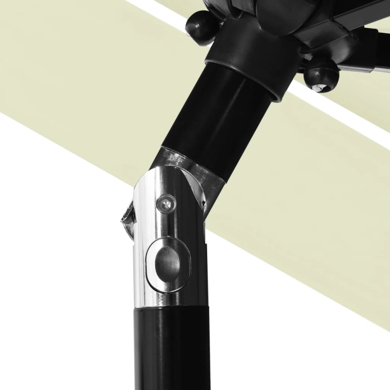 vidaXL 3-līmeņu saulessargs ar alumīnija kātu, 2,5 m, smilšu krāsā