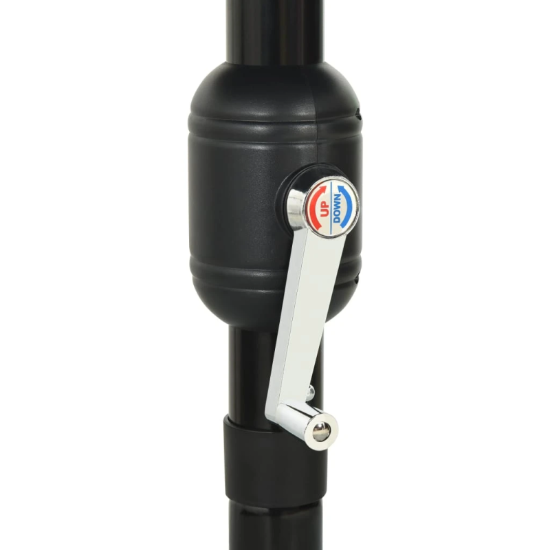 vidaXL 3-līmeņu saulessargs ar alumīnija kātu, 3,5 m, zaļš