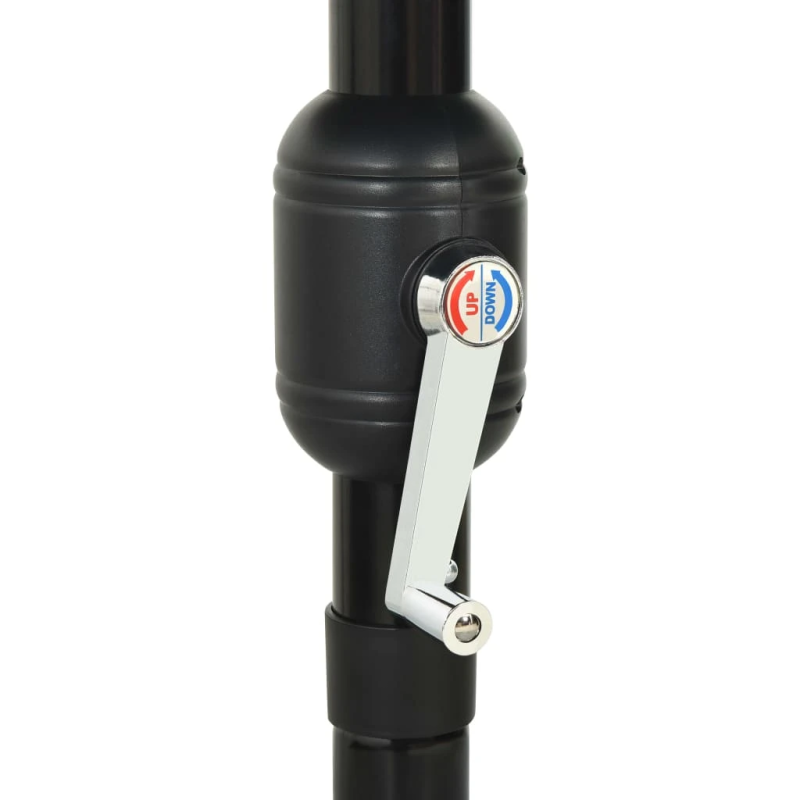 vidaXL 3-līmeņu saulessargs ar alumīnija kātu, 3,5 m, pelēkbrūns