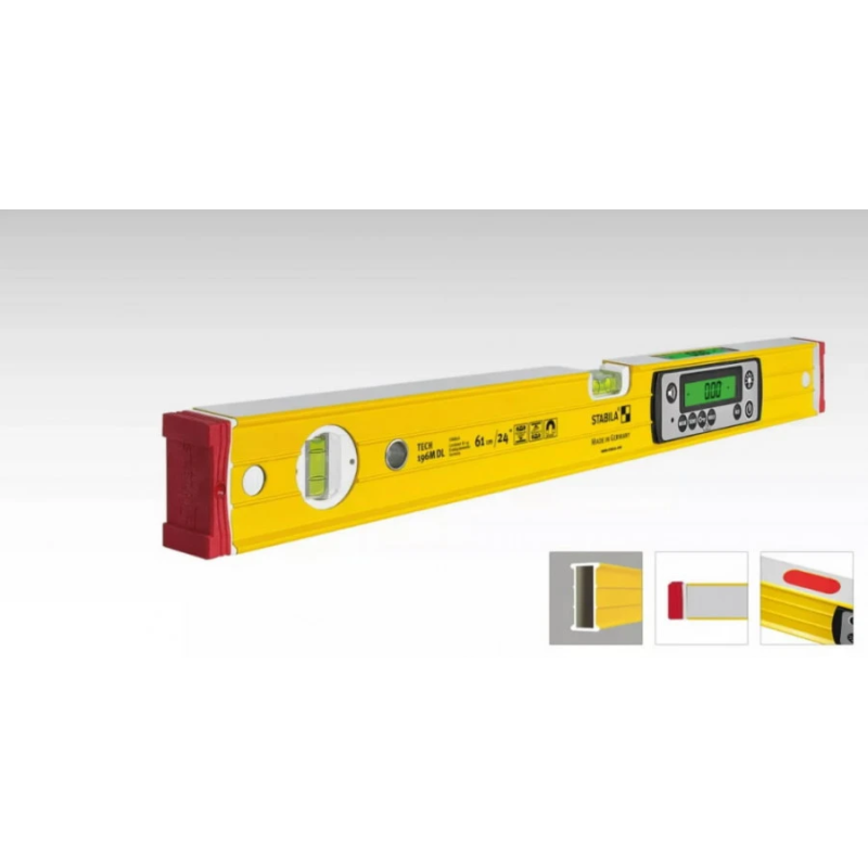 Digitālais elektroniskais līmeņrādis TECH 196M DL Electronic IP67 61cm, Stabila