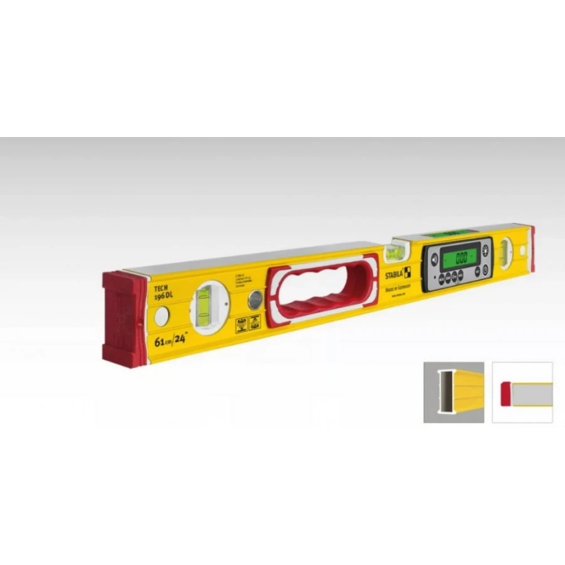 Digitālais elektroniskais līmeņrādis TECH 196 DL Electronic IP67 81cm, Stabila