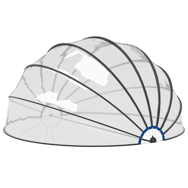 vidaXL baseina kupols, 559x275 cm