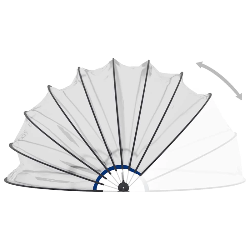 vidaXL baseina kupols, 559x275 cm