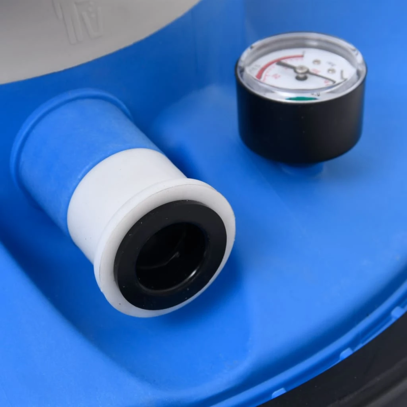 vidaXL sūknis ar smilšu filtru, zils, melns, 385x620x432mm, 200W, 25 L