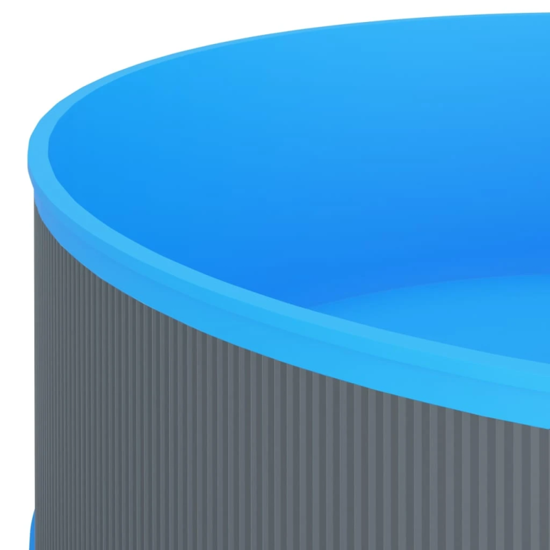 vidaXL baseins, 350x90 cm, pelēks