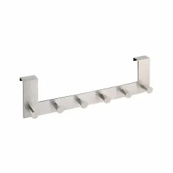 Towel hanger with 6 hooks, matte