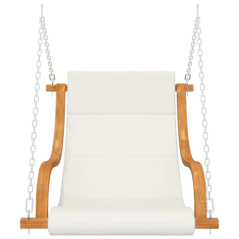 vidaXL šūpuļkrēsls bez šūpoļu rāmja ar matraci, liekts koks