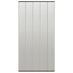 vidaXL kukaiņu siets durvīm, piecdaļīgs, melns, 120x240 cm