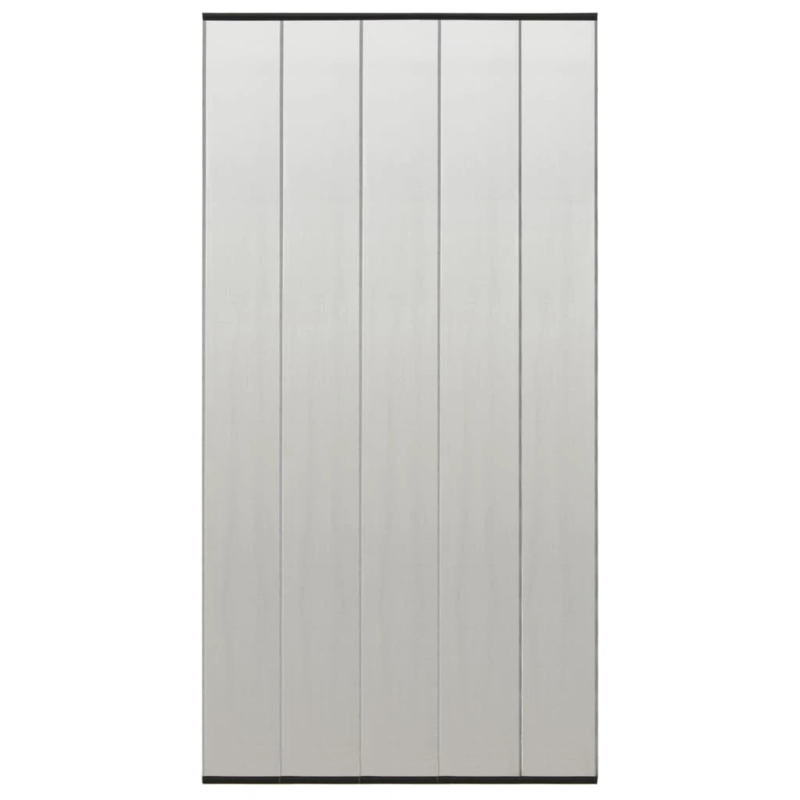 vidaXL kukaiņu siets durvīm, piecdaļīgs, melns, 120x240 cm