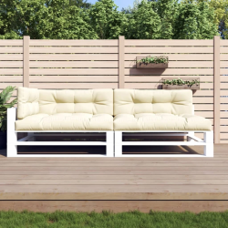 vidaXL palešu spilveni, 5 gab., audums, krēmkrāsas