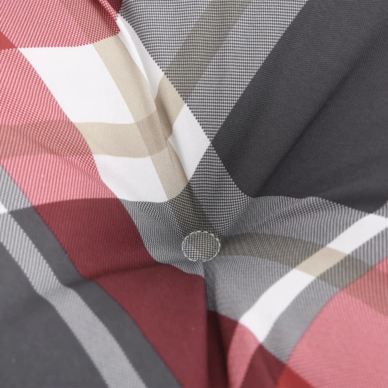 vidaXL palešu matrači, 5 gab., sarkans četrstūru raksts