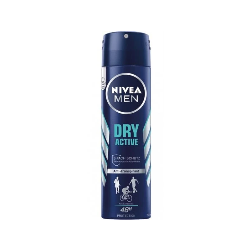Nivea Men Dry Active dezodorants vīriešiem 150ml