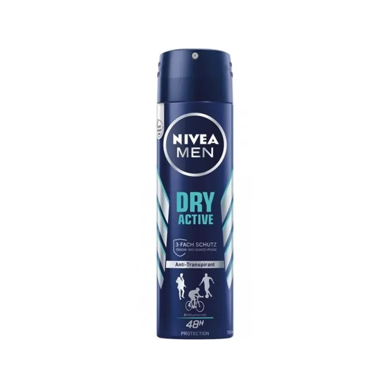 Nivea Men Dry Active dezodorants vīriešiem 150ml