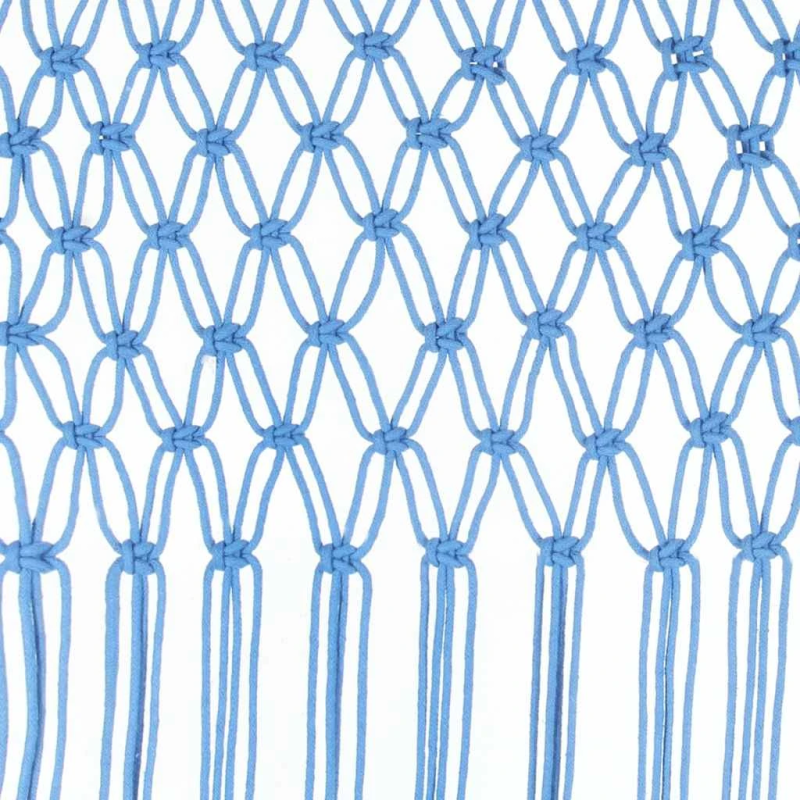 vidaXL aizkars mezglošanas tehnikā, 140x240 cm, zila kokvilna