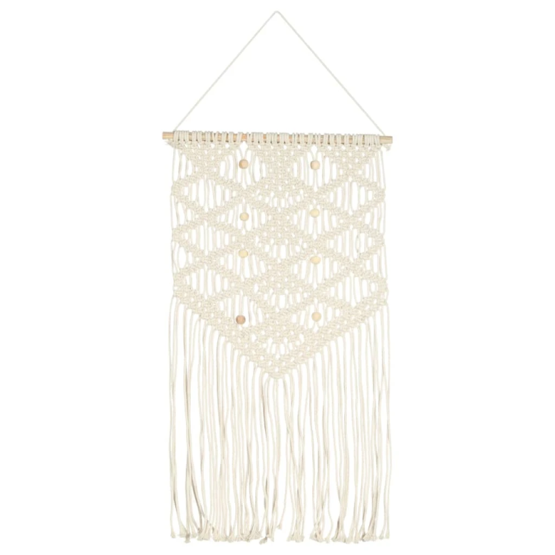 vidaXL mezglots sienas dekors, 40x80 cm, kokvilna