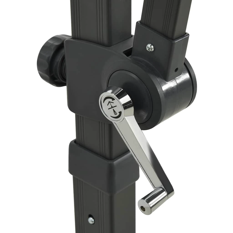 vidaXL saulessargs ar kātu un LED gaismām, 250 cm, zaļš